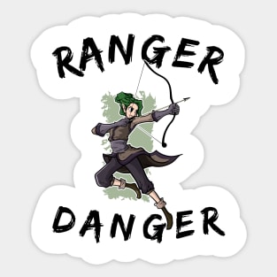 Ranger Hunter Class RPG Fun Archer Roleplaying Meme Quote Sticker